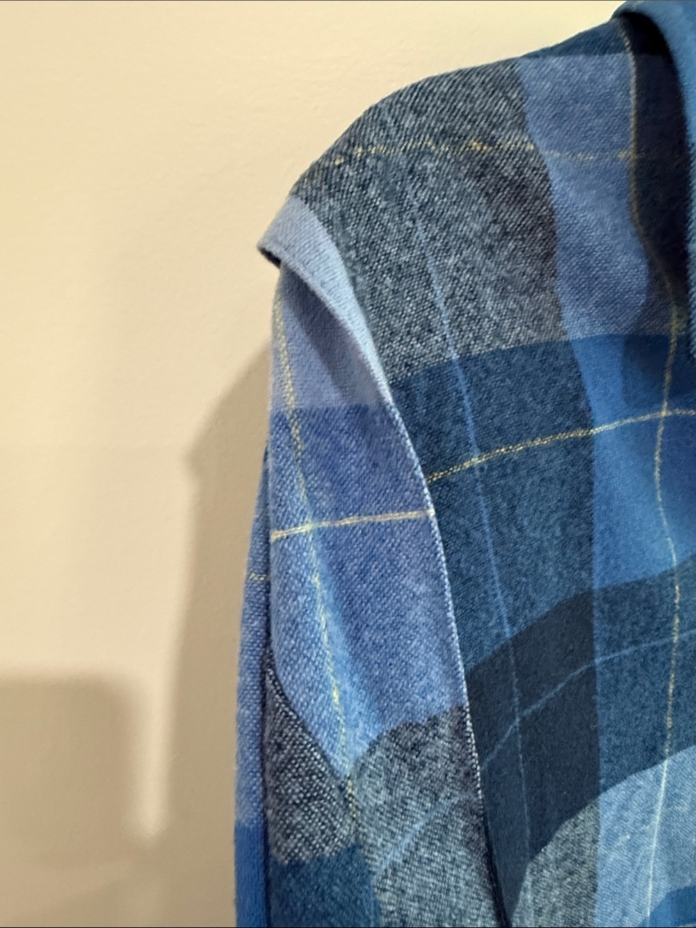 Pendleton Blue Multi-Plaid Wool Button Jacket - Picture 3 of 10